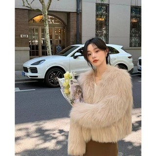 [Off-Season Limited] Thu Đông Phong Cách Mới Toka Giả Lông Cáo Người Ảnh Hưởng Cao Cấp Sang Trọng Áo Khoác Ngắn Phong Cách Mỏng Hơn Nhìn Nhỏ