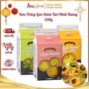 Kem Trứng Làm Bánh Tart Nhất Hương 500g, Làm Bánh Tart Trứng Nhanh Thơm Ngon Chuẩn Vị