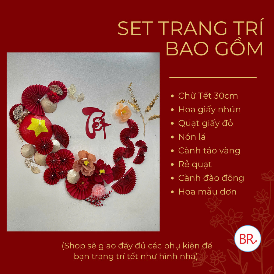 [HỎA TỐC HCM] SET Trang trí Tết  Xuân Phú Quý may mắn- Set decor tết nhà cửa, quán cà phê, lớp học ANGIHOME