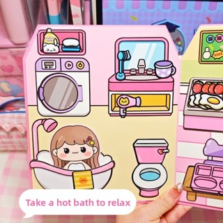 Sách nhãn dán BRIGHTF66 PET hoạt hình, giáo dục thủ công sáng tạo, không cần cắt cho trẻ em