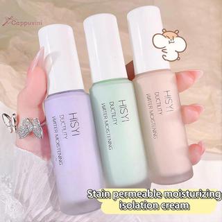 Kem lót trang điểm cách ly Kem dưỡng ẩm Sửa đổi tự nhiên ngay cả tông màu da Kem che khuyết điểm lâu trôi Làm mới và tài liệu