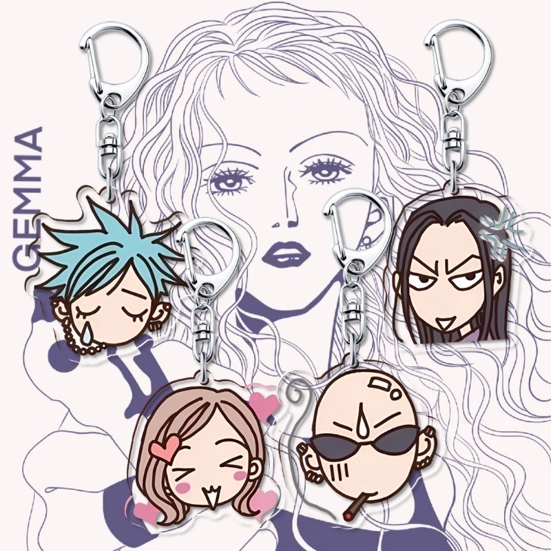 NANA Anime Keychain Women Oosaki Nana HACHI Acrylic Key Chain Man Okazaki Shinichi Key