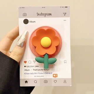 Ins Style Sáng Tạo Dễ Thương Hoa Tulip Hồng Từ Giá Đỡ Điện Thoại Siêu Mạnh Hấp Phụ Có Thể Thu Vào Túi Khí Đứng Từ Tính Tương Thích Cho Bé Gái