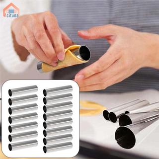 Kem Sừng Khuôn Bộ Thép Không Gỉ Ống Cannoli Dạng Vỏ Máy Nướng Cho Dụng Cụ Nhà Bếp Và Trang Trí Bánh