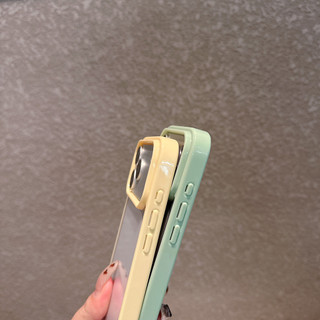 FiorSimple Color Border HD Ốp Điện Thoại Trong Suốt Cho iPhone 17 Air 16 15 14 Plus 13 12 11 Pro Max Acrylic Chống Sốc Ốp Lưng