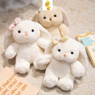 PLUS✨Phong cách mới✨Đồ chơi thỏ nơ sang trọng dễ thương, mềm mại, trang trí phòng ngủ, quà sinh nhật, đồng hành trẻ em