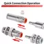 NOTE1 1 Khớp nối nhanh, KK2P / KK2S-04H-06H-04E-06E-06E Ống PU Đầu nối nhanh, Ống nối ống một chiều bằng khí nén bằng đồng thau