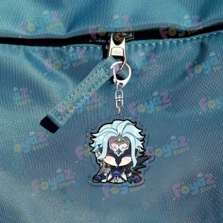 Cute Cartoon Dottore Keychains for Accessories Game Gamer Anime Jewelry Keyrings Chibi Charm Friends Gifts