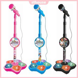 [Mới] Máy Karaoke Trẻ Em Có Đèn Sân Khấu Nhấp Nháy Có Thể Điều Chỉnh Micro Trẻ Em Quà Tặng Sinh Nhật Giáng Sinh Cho Bé Gái Bé Trai