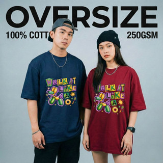 Áo Thun Nam Nữ Oversize 100% Cotton Cao Cấp CLARO - WALK IT LIKE A DOG
