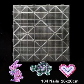 NOOKSTORY Cầu Chì Hạt Pegboards, Thủ Công Handmade Trang Trí Vuông Perler Hama Hạt, Chịu Nhiệt DIY Làm Xếp Hình 52 * 52 Chân / 104x104 Chân 2.6mm Bảng Đậu Xếp Hình Giáo Dục
