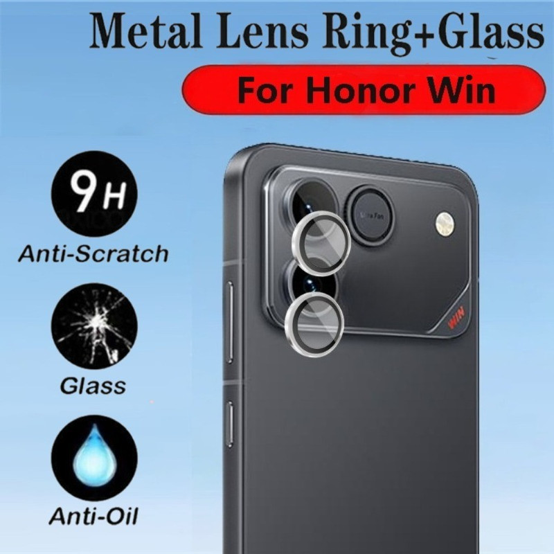 Dành Cho Honor Win RT 9D Hợp Kim Nhôm Bảo Vệ Ống Kính Máy Ảnh Vòng Bao Phim Cho HonorWin HonorWinRT Mặt Sau Ống Kính Cường Lực Kính Bảo Vệ