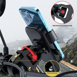 [CRUSH] Giá đỡ điện thoại xe đạp, chống sốc 360° Giá đỡ điện thoại di động có thể xoay được, Giá đỡ điện thoại di động đa năng có thể điều chỉnh chống trượt chuyên nghiệp Đi xe đạp ngoài trời