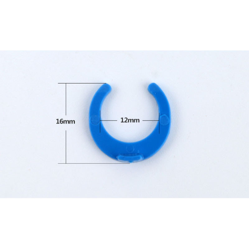100 Chiếc 1 / 4 "3 / 8" OD Ống PE Lắp Ống Kẹp Xanh Ống Vòng Chữ C Đầu Nối Nhanh Bể Cá RO Lọc Nước Hệ Thống Thẩm thấu Ngược