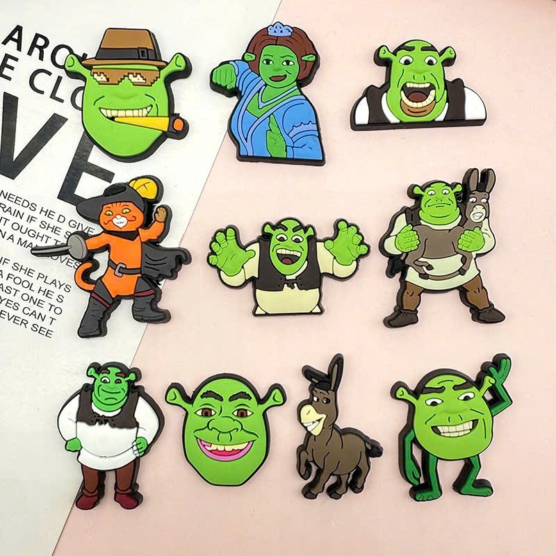CHARM PHÁT SÁNG: QUÁI VẬT XANH SHREK - CHARM GẮN DÉP DỄ THƯƠNG