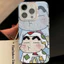 ốp lưng iphone Shin-chan và Himawari Cho Iphone 17 Iphone 11 Pro 12 13 14 15 16 7 xs xr Pro Max Plus