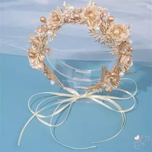 Bộ Trang Trí Tóc Vòng Hoa Đầu Cho Cô Dâu - Phù Hợp Đám Cưới Và Trang Trí Tiệc Cổ Điển