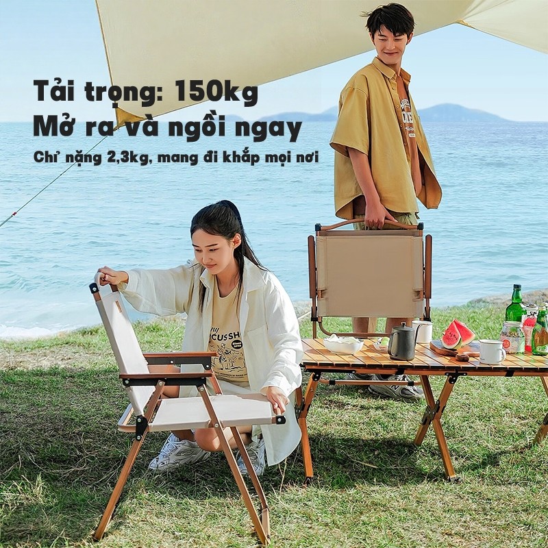 Ghế Xếp Gọn Đa Năng - CHỊU TẢI 150KG | Khung Thép Carbon Chắc Chắn - Ghế Du Lịch, Cafe, Ban Công, Câu Cá, Dã Ngoại