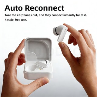 Tai nghe không dây GOOJODOQ Bluetooth 5.3, kết nối ổn định, điều khiển phát nhạc và trả lời cuộc gọi, thời lượng pin dài