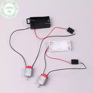 PUSKY Trắng 130 Bộ Động Cơ Với 2xAA Pin Bảo Quản Và Công Tắc 16500 RPM Mini DIY Mô Hình Mạch Động Cơ Điện Tử Bộ VN