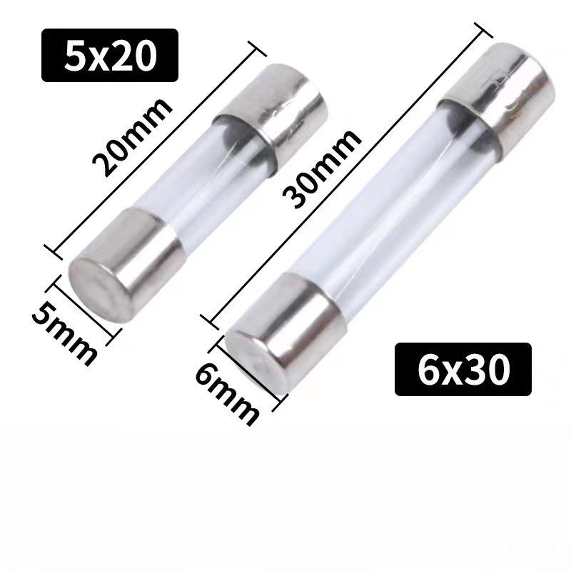 5 cái cầu chì ống thủy tinh
6*30mm 6x30mm 20A 125V ngắt nhanh bảo vệ thiết bị điện Nhật 100V khi quá tải