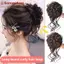 ZK Kẹp Tóc Scrunchie Xoăn Chignon Co Dãn Phù Hợp Nhiều Kiểu Tóc