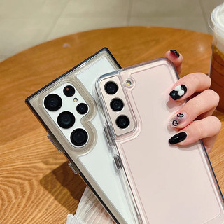 Ốp lưng Samsung Galaxy trong suốt chống sốc không ố vàng cho S22 S23 S24 S25 S26 Ultra Plus S26 Edge