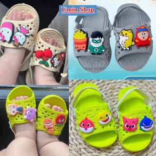 Dép Tổ Ong Có Quai Cho Bé Dưới 3 Tuổi _ Lê Chun Dành Cho Bé Tập Đi Siêu Nhẹ Siêu Êm chân 9-16cm UMINSHOP