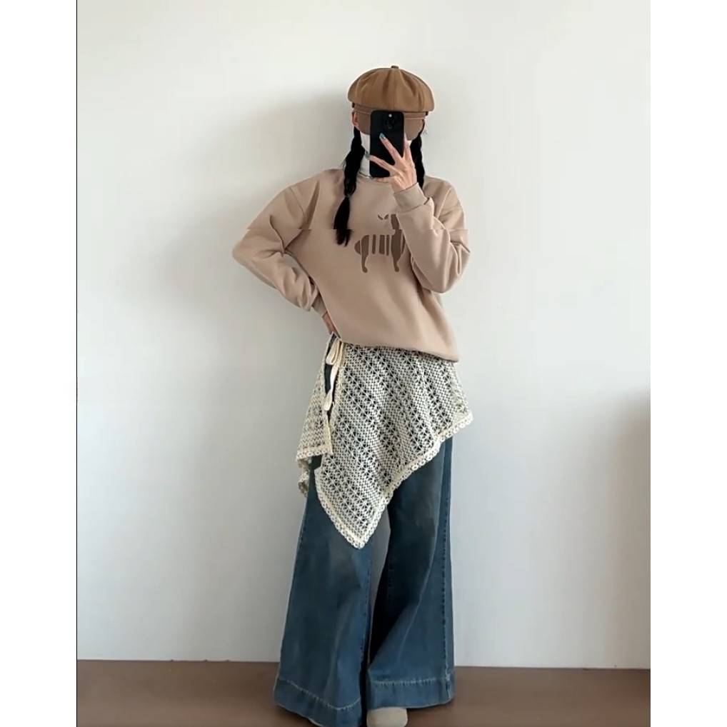 Milyfashion Phong Cách Dân Tộc Retro Ngọt Ngào Móc Rỗng Ren Không Đều Rèm Xếp Lớp Tất Cả Trận Đấu Ren-Up Váy