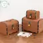 PUSKY 1 Bộ Hộp Bảo Quản Kho Báu Vintage Kho Báu Bằng Gỗ Có Lo Heo Đất Tổ Chức Hộp Tiết Kiệm Cho Trang Trí Nhà VN