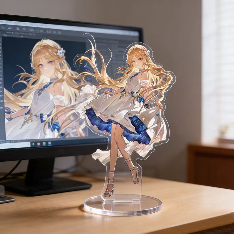 HT2 Gió hú Sóng Aemeath Đứng Tấm Acrylic Tấm Đứng Ký Anime Để Bàn Trang Trí TH2