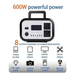 Trạm Sạc Dự Phòng Quarke CY-600W Pin LiFePO4 576Wh | 9 Cổng Sạc | Hỗ Trợ Năng Lượng Mặt Trời