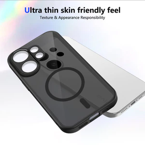 Ốp lưng Vivo V60 5G Vỏ thu hút từ tính màu đen mờ cho ốp điện thoại Vivo V60 5G