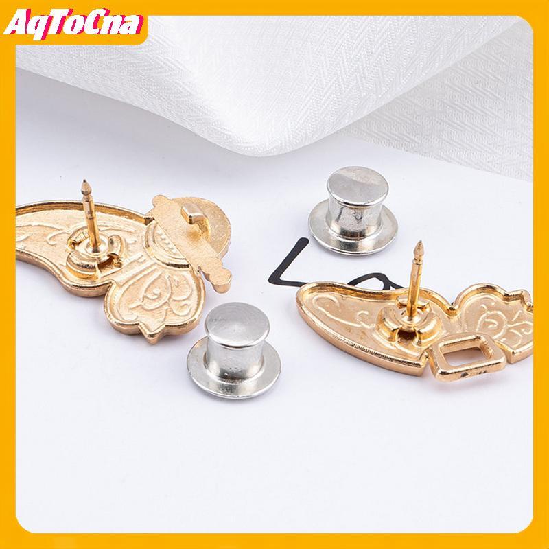 AqToCna Bướm eo điều chỉnh được cho nữ, phù hợp với quần jean và váy, nút kim loại