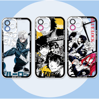 Cool Blue Lock Anime Shell Cho IPhone 17 AIR 17 11 15 Pro Max Plus Ốp Lưng Silicon Mềm Trong Suốt