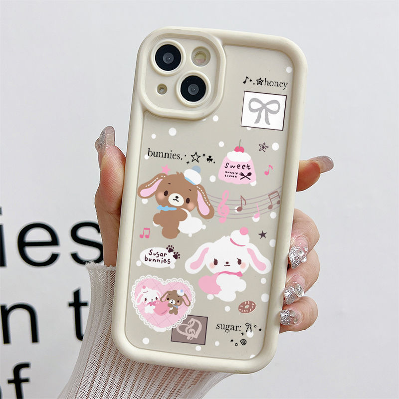 Ốp Lưng Cho Samsung Galaxy A07 A06 A05 A04 A03 A17 A16 A15 A14 A13 A25 A23 A22 A35 A33 A32 A31 A56 A55 A52 A51 A50 Chống Rơi Thiên Thần Thiết Kế Mắt Họa Tiết Gấu Dễ Thương JGS211