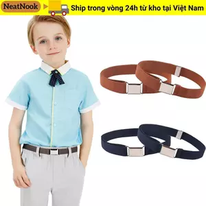 Thắt lưng đàn hồi NEATNOOK Co giãn cho trẻ em Unisex có thể điều chỉnh