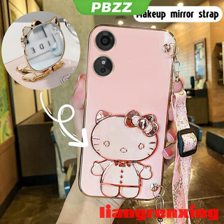 ốp điện thoại có dây đeo chéo ốp lưng OPPO A17 2022 5G OPPO A17K 5G Ốp Điện Thoại Silicon Mềm Chống Sốc Mạ Điện WDKTM01 Cho OPPO A17 2022 5G OPPO A17K 5G viền vuông cute