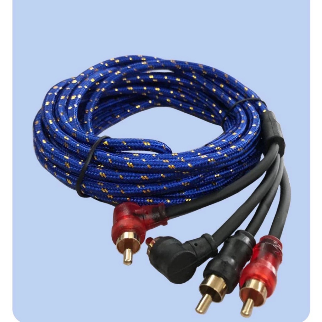 Dây cáp AV âm thanh 4 đầu bông sen RCA đa dạng chiều dài cho loa sub Dây AV 2 Ra 2，Kết nối hệ thống âm thanh