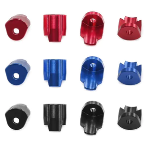 4 Giá đỡ & bảo vệ chống sốc bằng nhôm CNC cho bánh xích RC 1 / 14-1 / 18 - Phù hợp với Arrma Granite / Mojave / Typhon / Grom