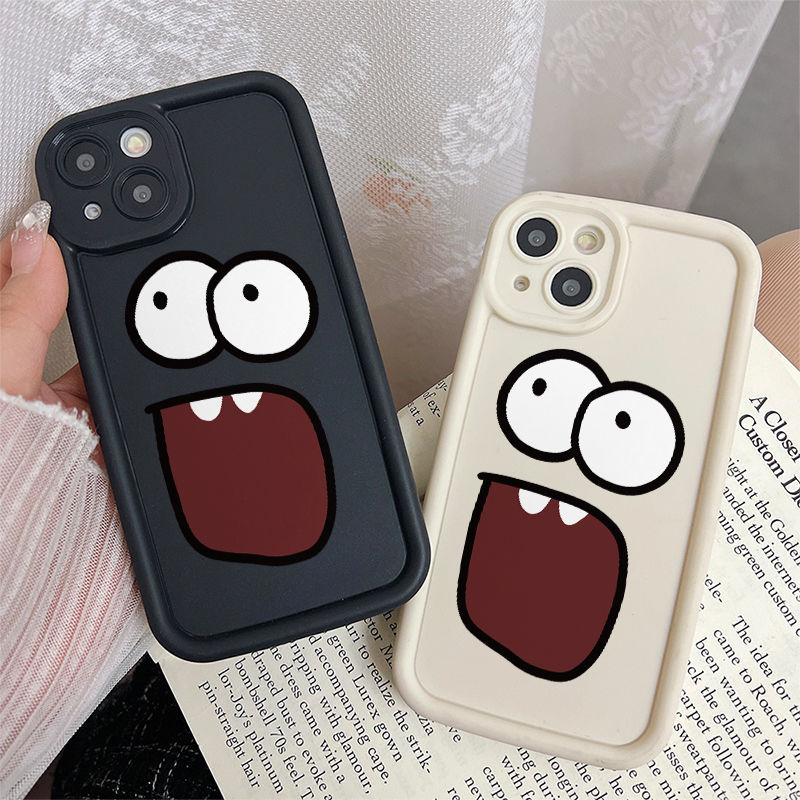 Ốp Lưng Cho Samsung Galaxy S26 S25 S24 S23 S22 S21 S20 Plus Ultra FE A04S A03S A02 M02 A12 M12 M32 A20 A30 A50S A30S Thiết Kế Mắt Thiên Thần Chống Rơi Motif Khuôn Mặt Ngộ nghĩnh JGS262