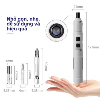 [95% Đánh giá Tích cực] Bộ dụng cụ sửa chữa bit điện mini có thể sạc lại kiểu bút cho gia đình UJ2T