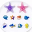 Set Charm Đại Dương Cute Kawaii Trong Suốt Lấp Lánh – Sao Biển Cá Heo Cá Mập Mini Dễ Thương Trang Trí Dép Charm mùa hè C