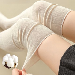 Phụ nữ tất dài đến đầu gối, ấm áp và thoải mái, kiểu dáng boot cao cổ từ chất liệu cotton mềm mại Nhật Bản.