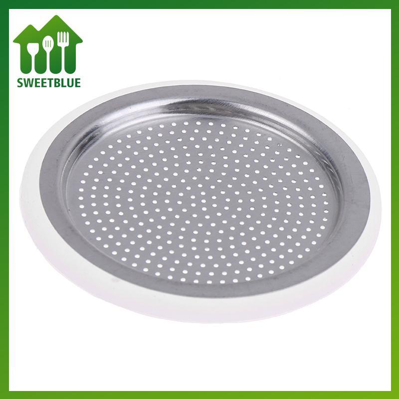 SWEET 1 Miếng Đệm Silicon Và 1Pc Nhôm Lọc Moka Nồi Cà Phê Có Thể Thay Thế Với 3 / 6 / 9 / 12 Cốc Moka Express n