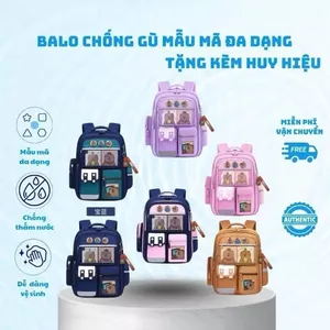 Balo cho học sinh tiểu học, Balo chống gù cho bé từ lớp 1 đến lớp 6 siêu đáng yêu . C87 SHOP