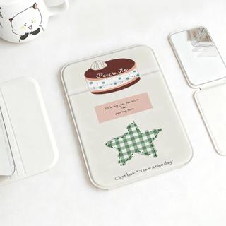 Bánh ngôi sao xanh Gươsao trasao điểm gấp gọn khung nhựa dày dặn chống trầy