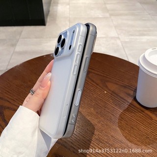 Thích hợp cho Ốp điện thoại chống nhạy cảm siêu mỏng 17promax iPhone 13 / 14 / 15 / 16 Vỏ bảo vệ kim loại trần Hàng hóa giao ngay