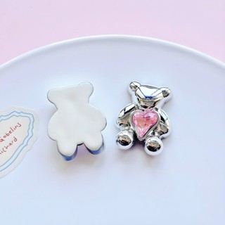 Set charm cao cấp: Set Charm Bạc Đính Đá Sang Chảnh – Charm Gấu Nơ Vương Miện Pha Lê Lấp Lánh Trang Trí Dép hot trend