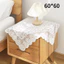 XYLJJ14 Khăn Trải Bàn Phong Cách Retro Ren Trang Trí Pháp Đơn Giản Lãng Mạn Bàn Cà Phê Tròn Bàn Vải Dã Ngoại Vải Bàn Vải Thảm